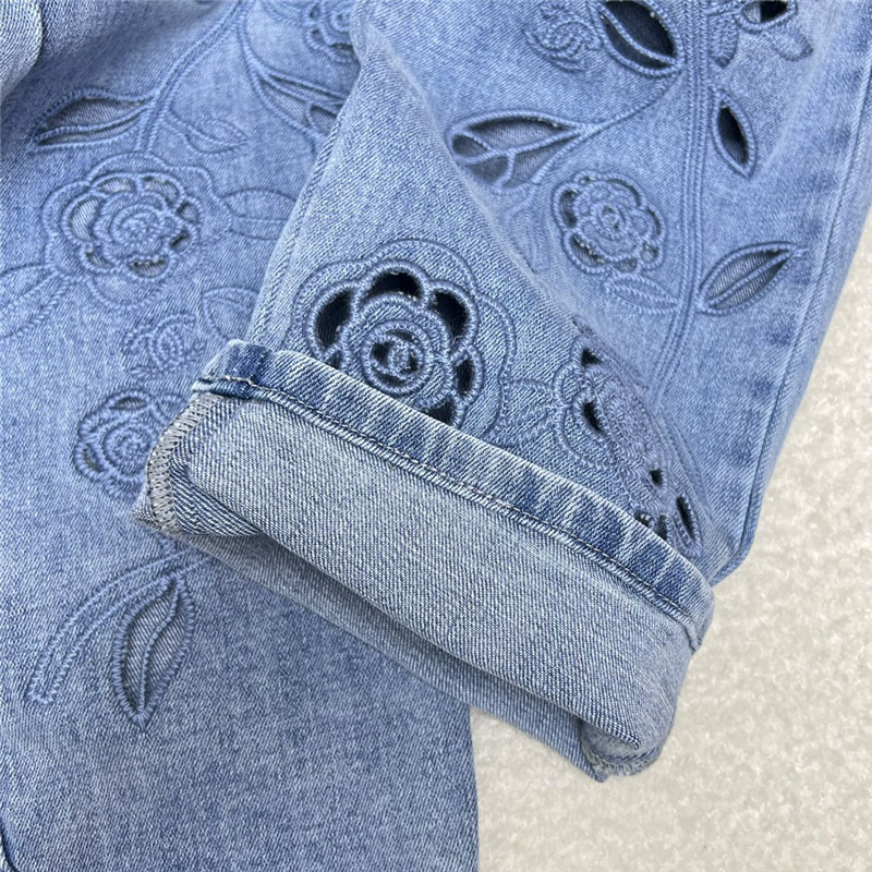 Ch**el handmade high-end jeans replica clothing