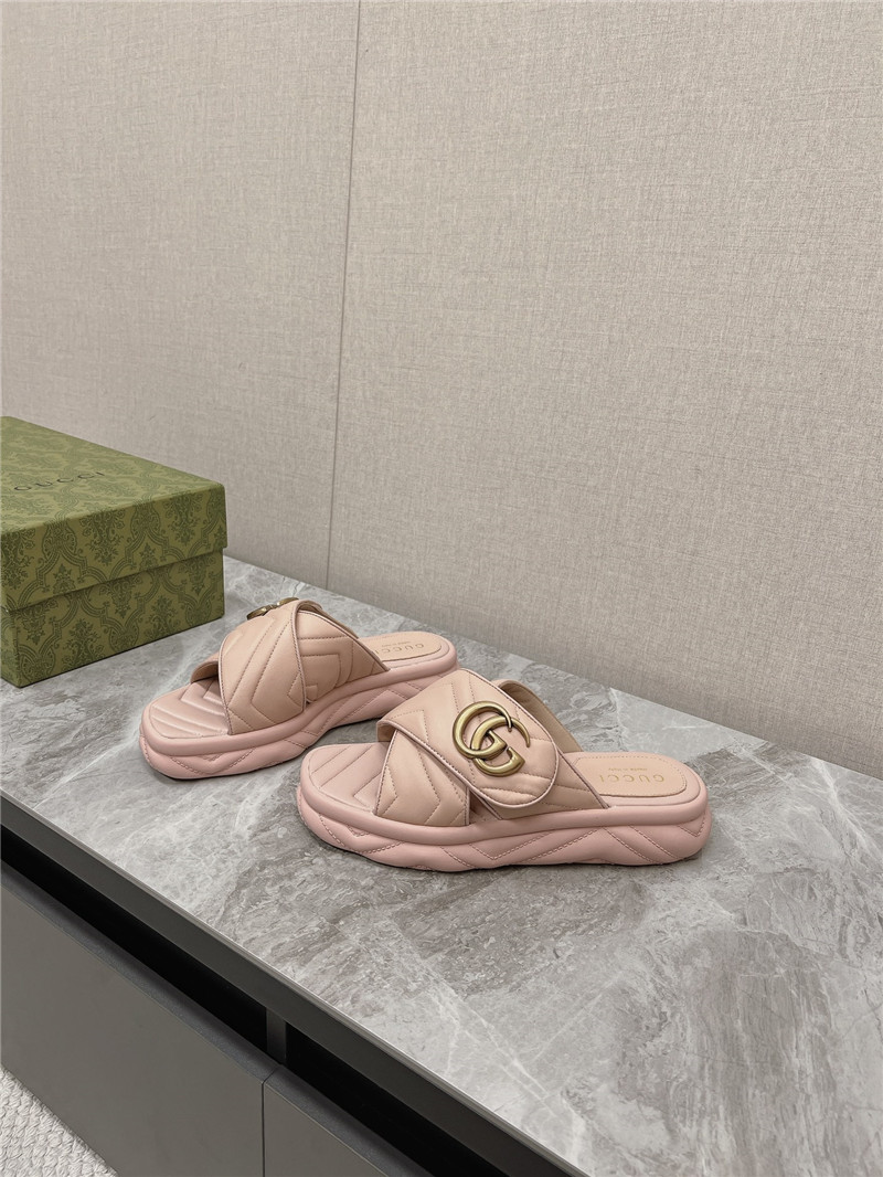 Gvc*1 marmont pink slide sandals