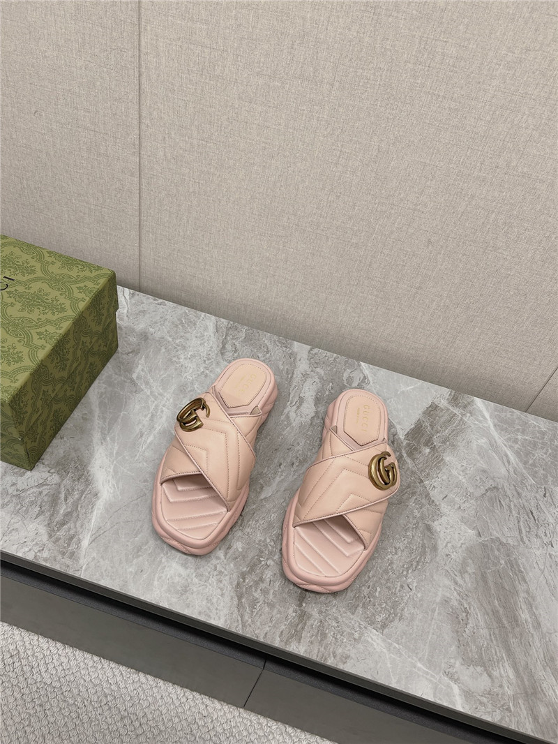 Gvc*1 marmont pink slide sandals