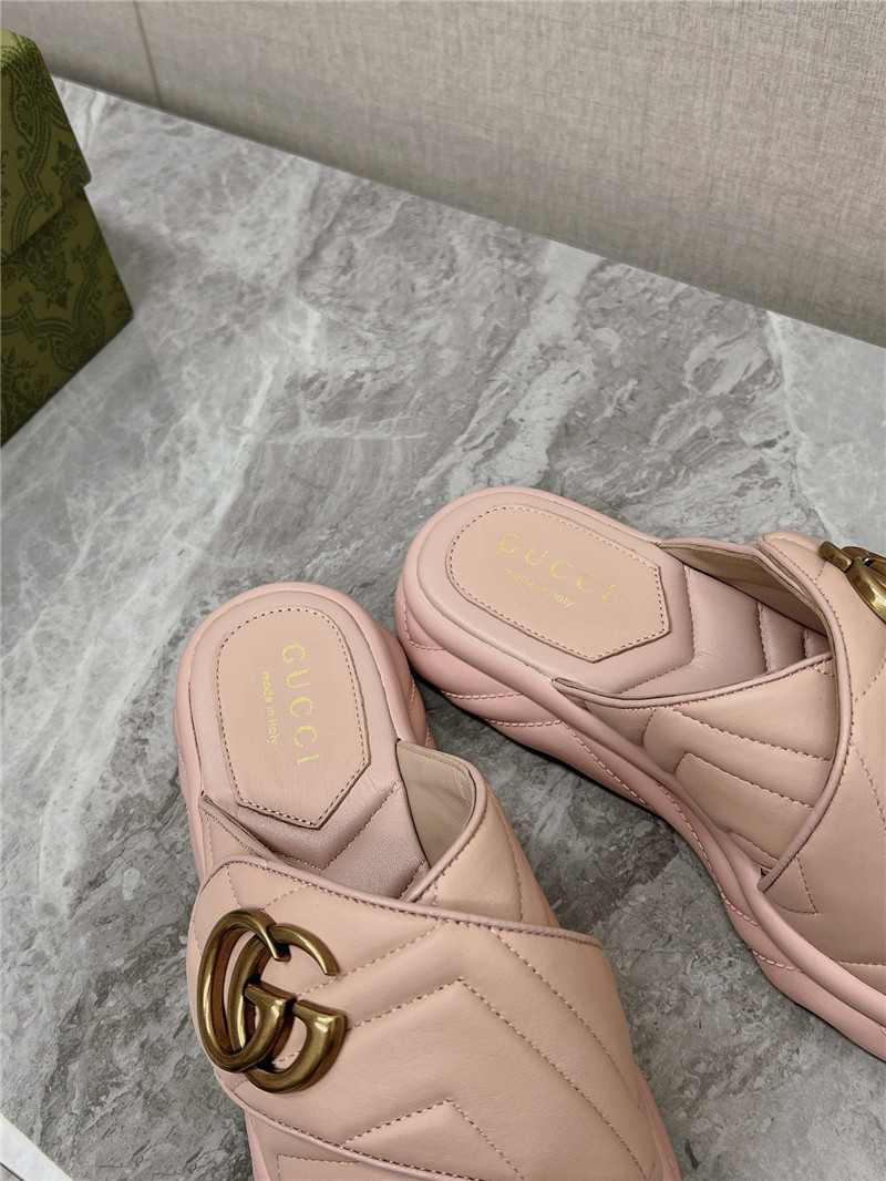 Gvc*1 marmont pink slide sandals
