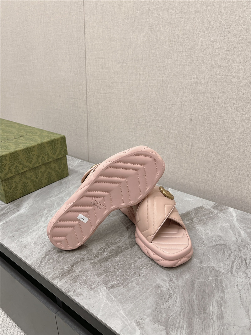 Gvc*1 marmont pink slide sandals