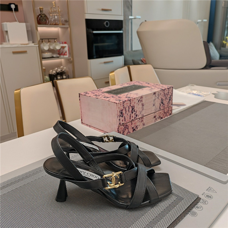 J1m*y Ch00 jess 95 leather sandals