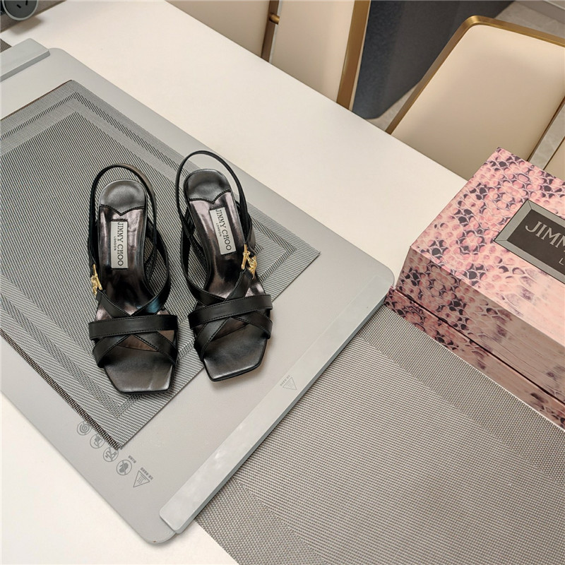 J1m*y Ch00 jess 95 leather sandals