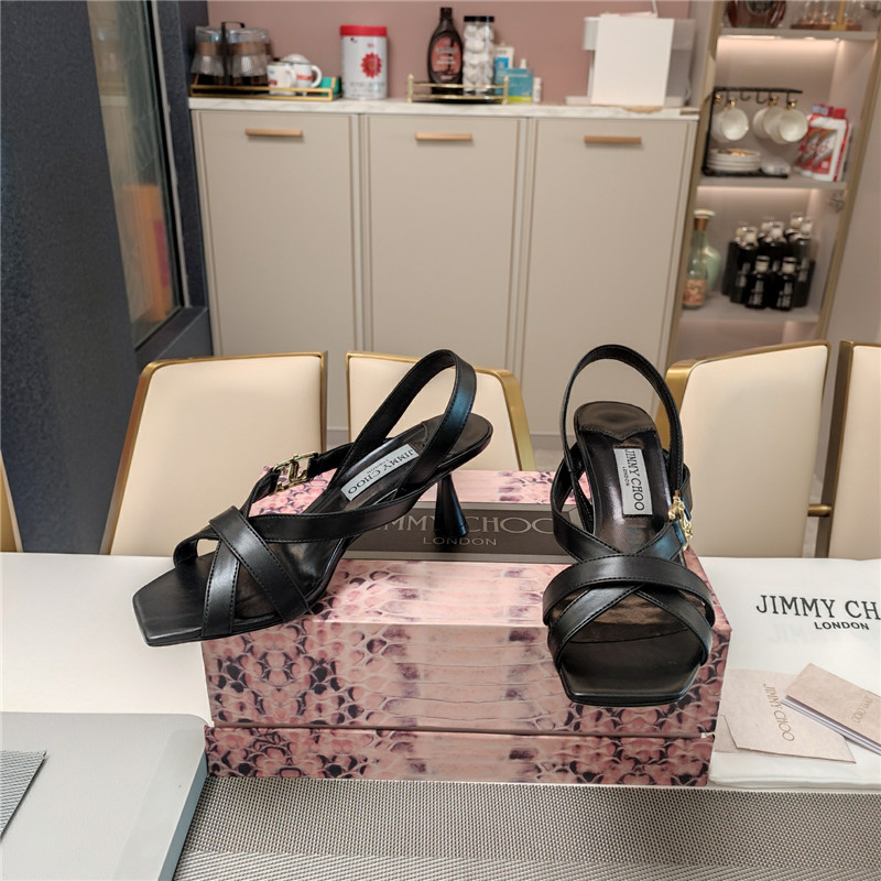 J1m*y Ch00 jess 95 leather sandals