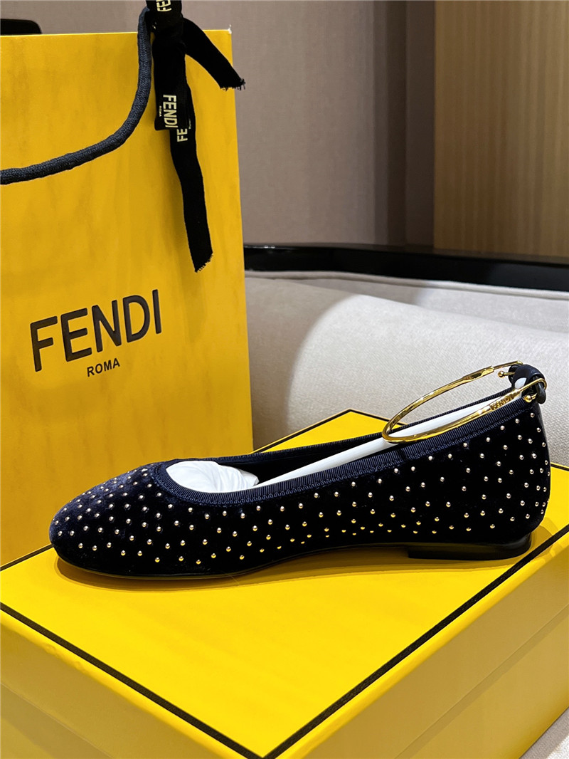 F**di polka dot ballet flats