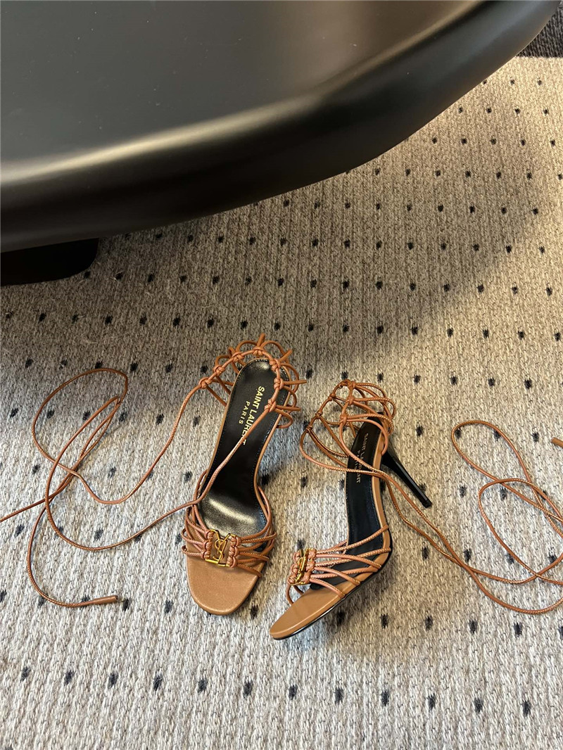 Sa1nt Lau*nt babylone 90mm leather sandals