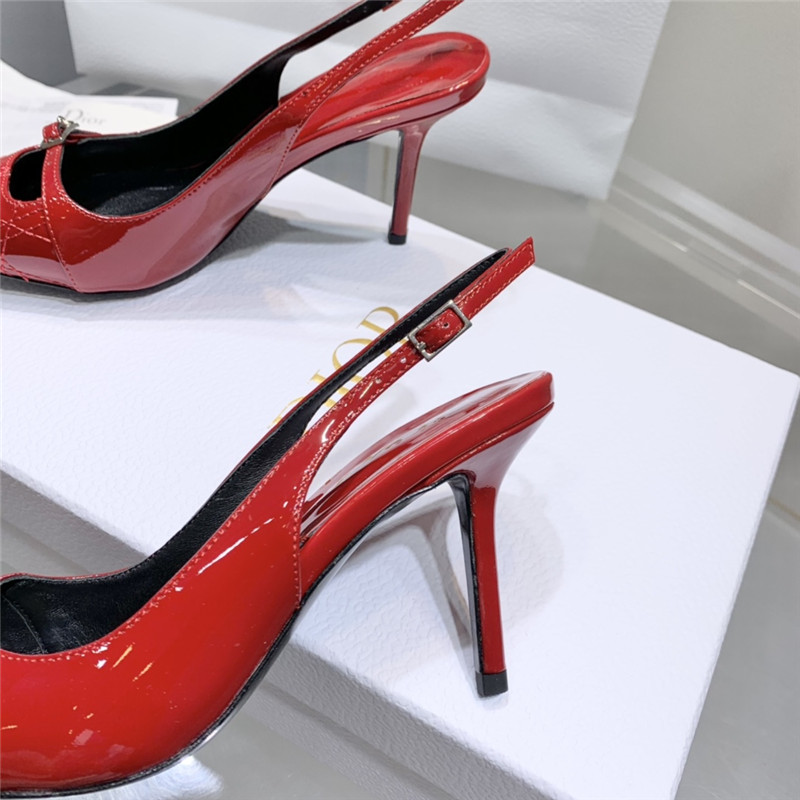 D10r slingback pointed toe pump red