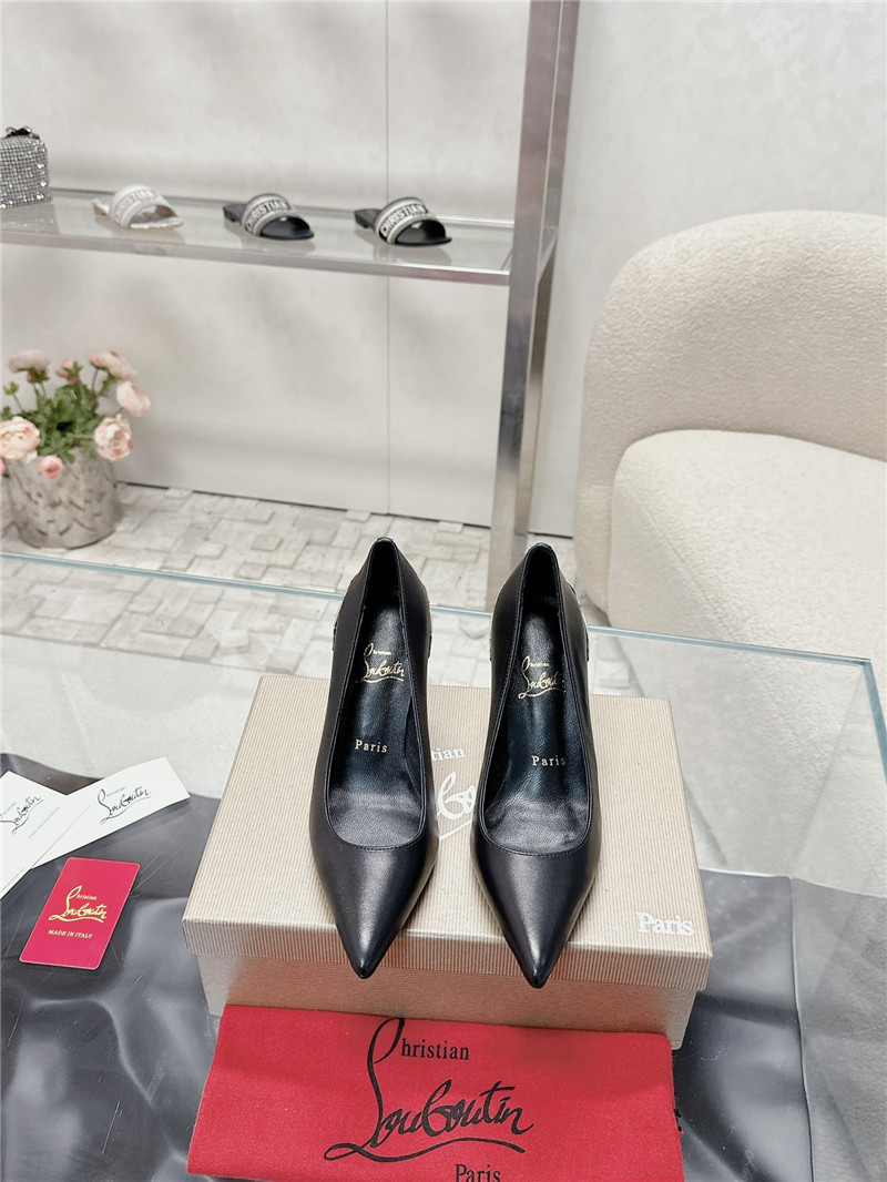 Chr1st1an louboutin ginko 85 leather pumps in black