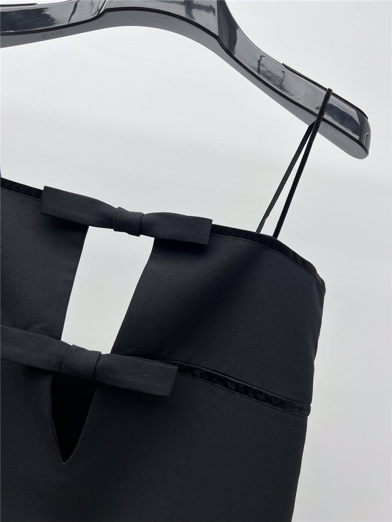 Ce1i*e bow hollow dress replica clothing sites