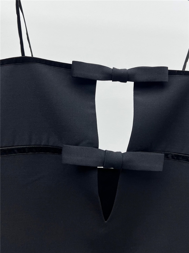 Ce1i*e bow hollow dress replica clothing sites