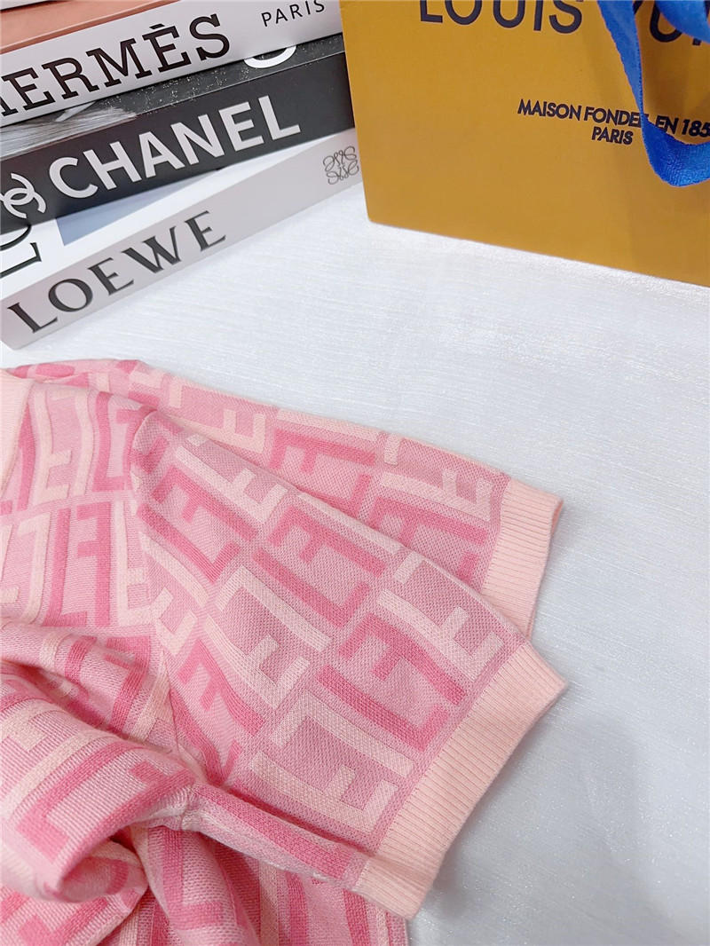 F**di short-sleeved knitted top replica clothes