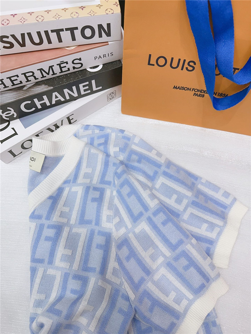 F**di short-sleeved knitted top replica clothes