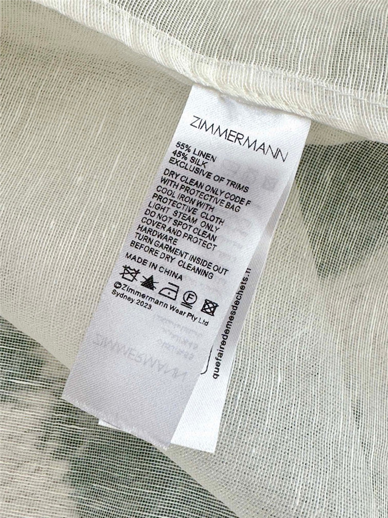 zimm lapel long sleeve women’s shirt tops replicas clothes