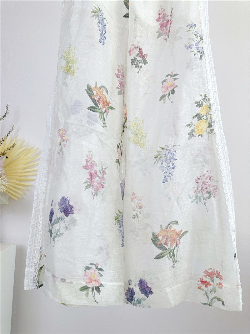 zimm lace detail flared high waist trousers replica d&g clothing