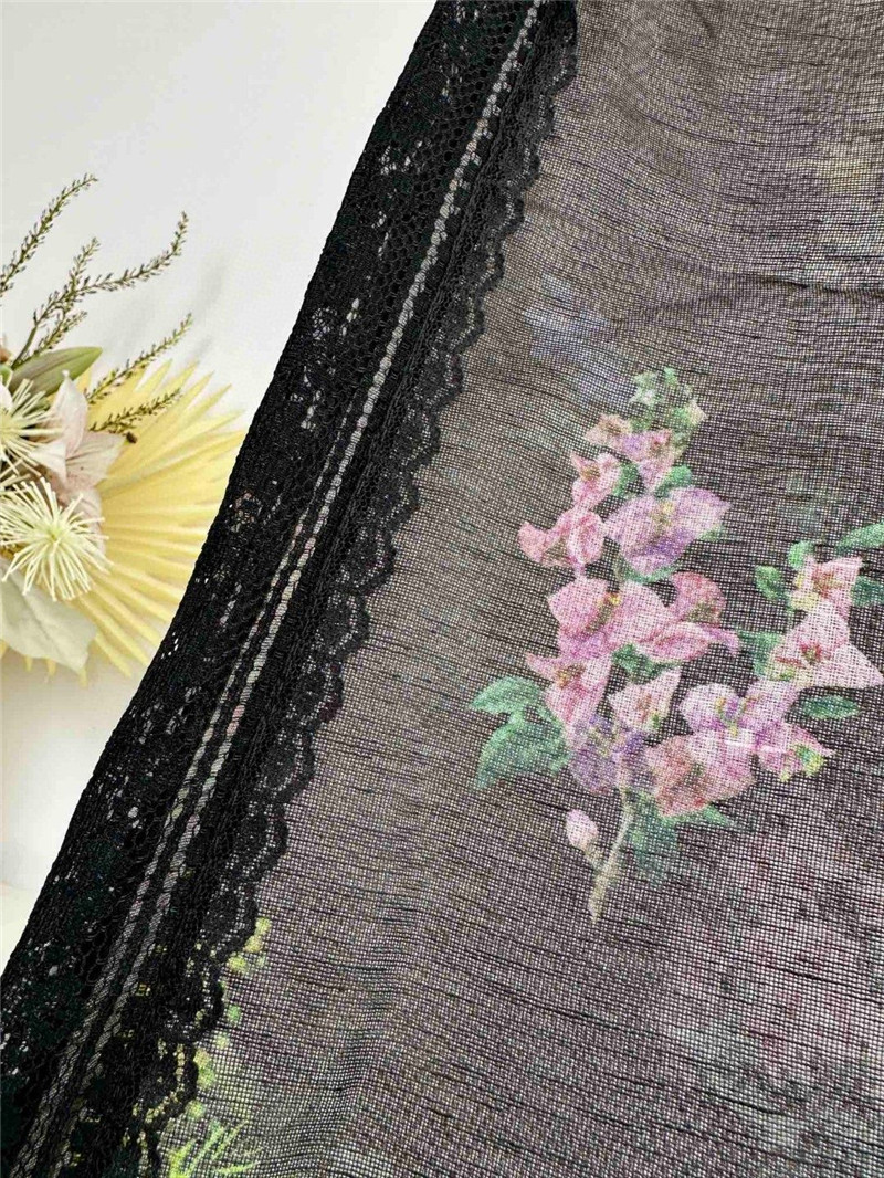 zimm lace detail flared high waist trousers replica d&g clothing