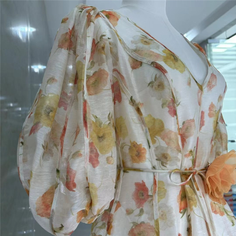 zimm puff short sleeve V-neck dress replica clothing sites