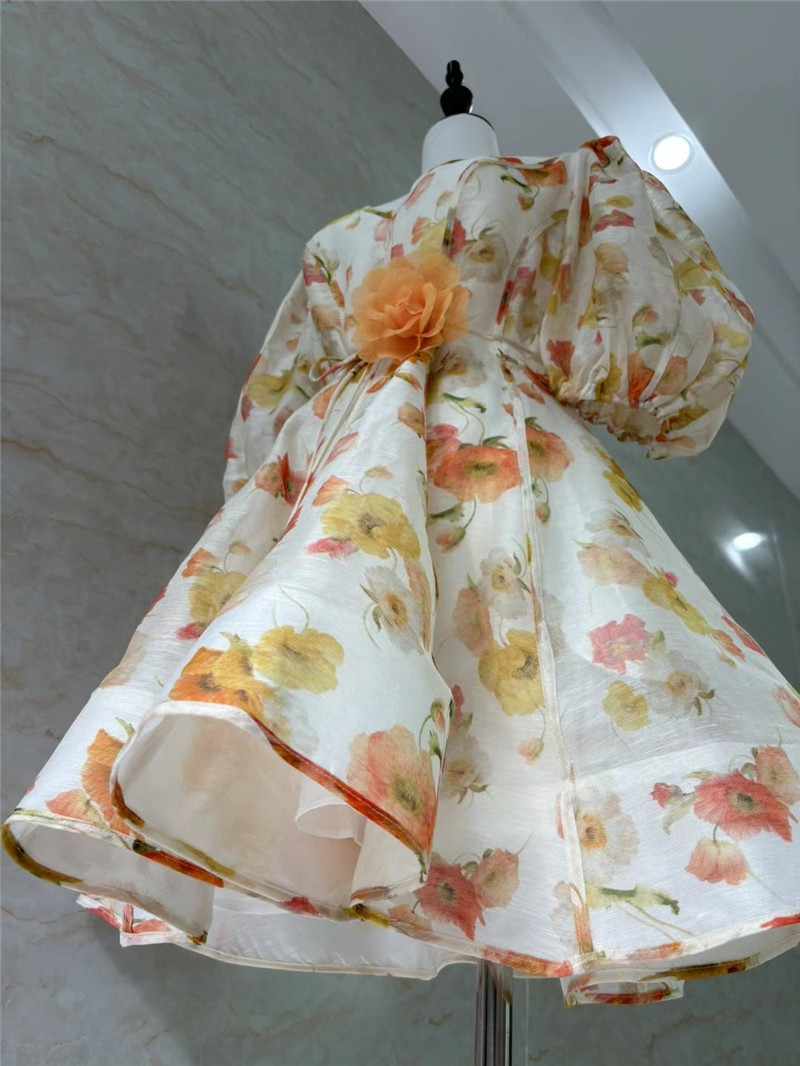 zimm puff short sleeve V-neck dress replica clothing sites