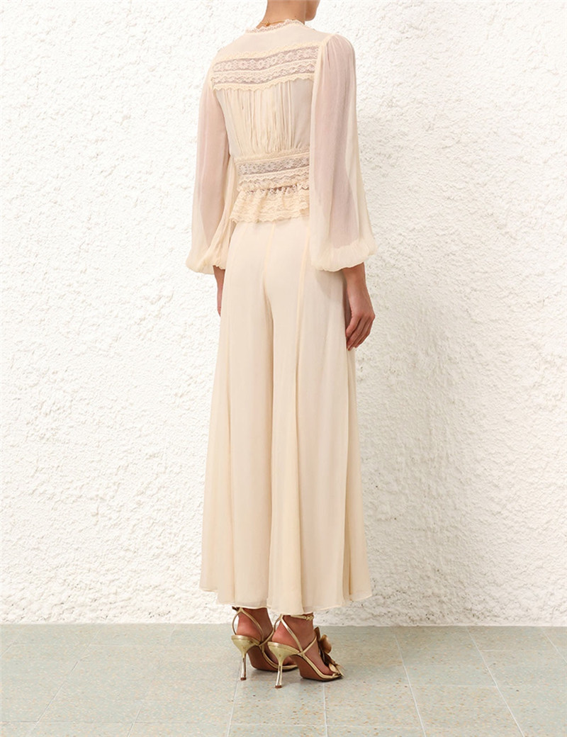 zimm rayon patchwork lace top replica clothing