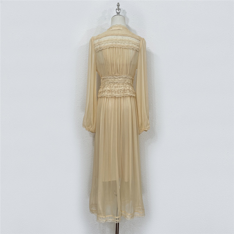 zimm lace dress with human silk splicing replicas clothes