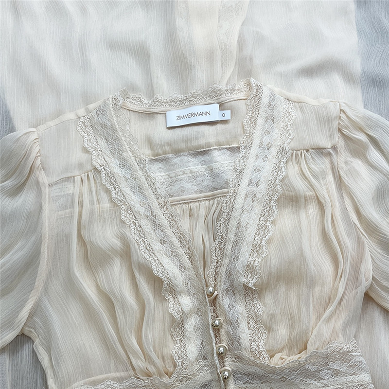 zimm lace dress with human silk splicing replicas clothes