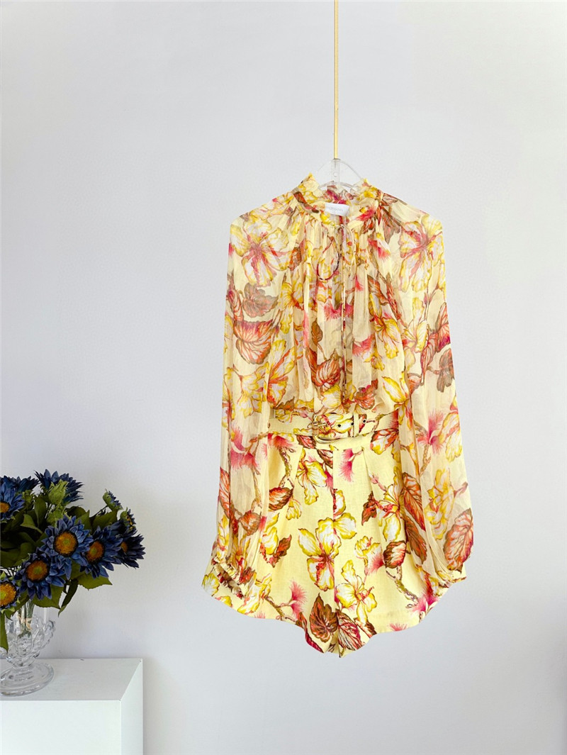 zimm lantern sleeve tie top replica d&g clothing