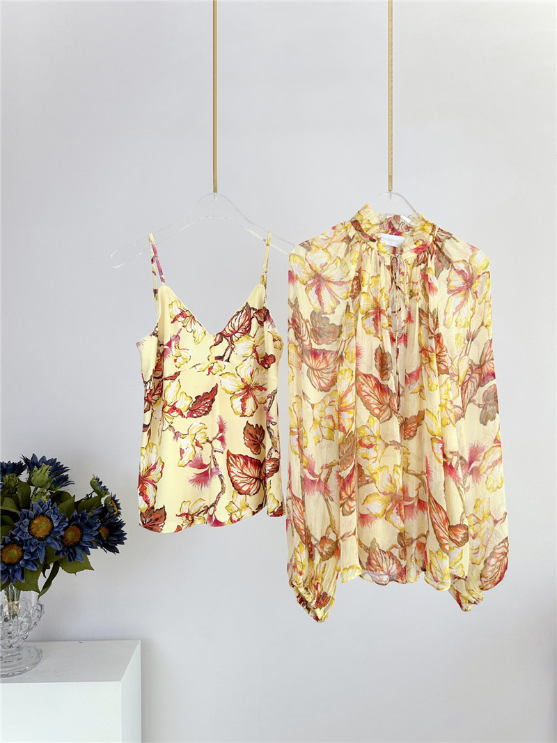 zimm lantern sleeve tie top replica d&g clothing