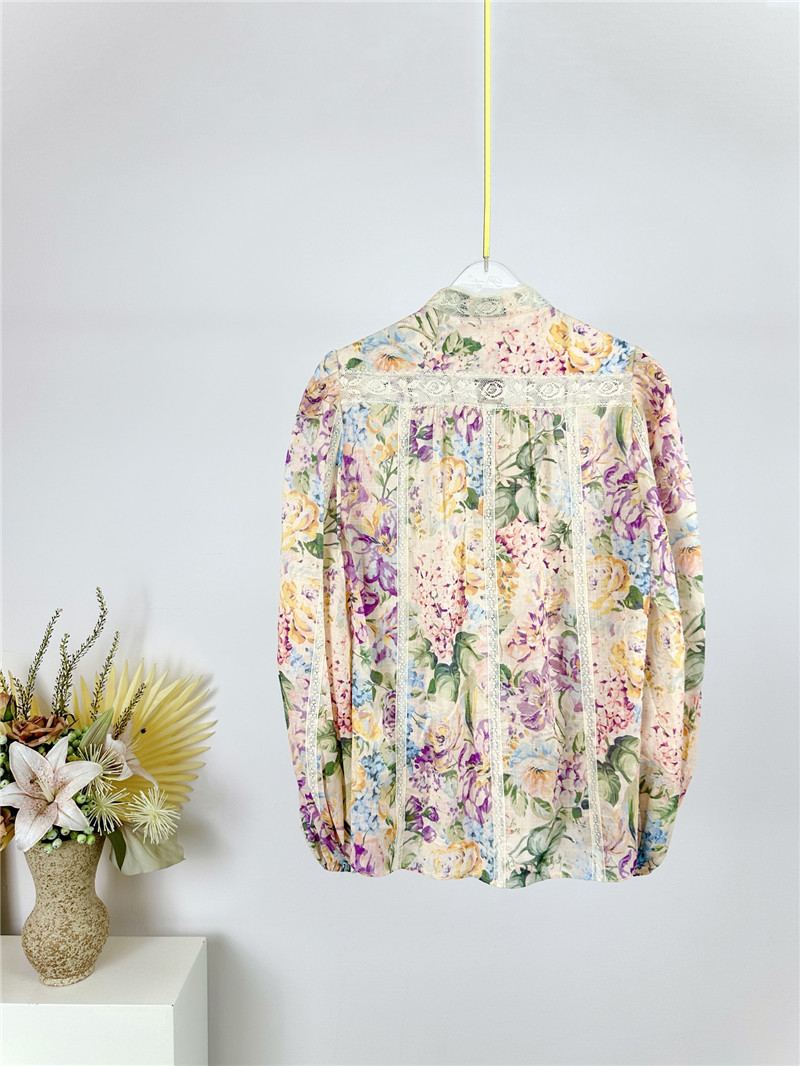 zimm lace trim long sleeve shirt replica d&g clothing