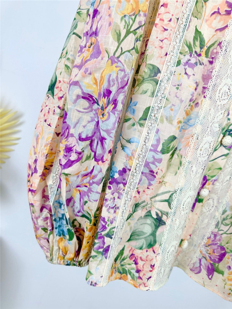 zimm lace trim long sleeve shirt replica d&g clothing