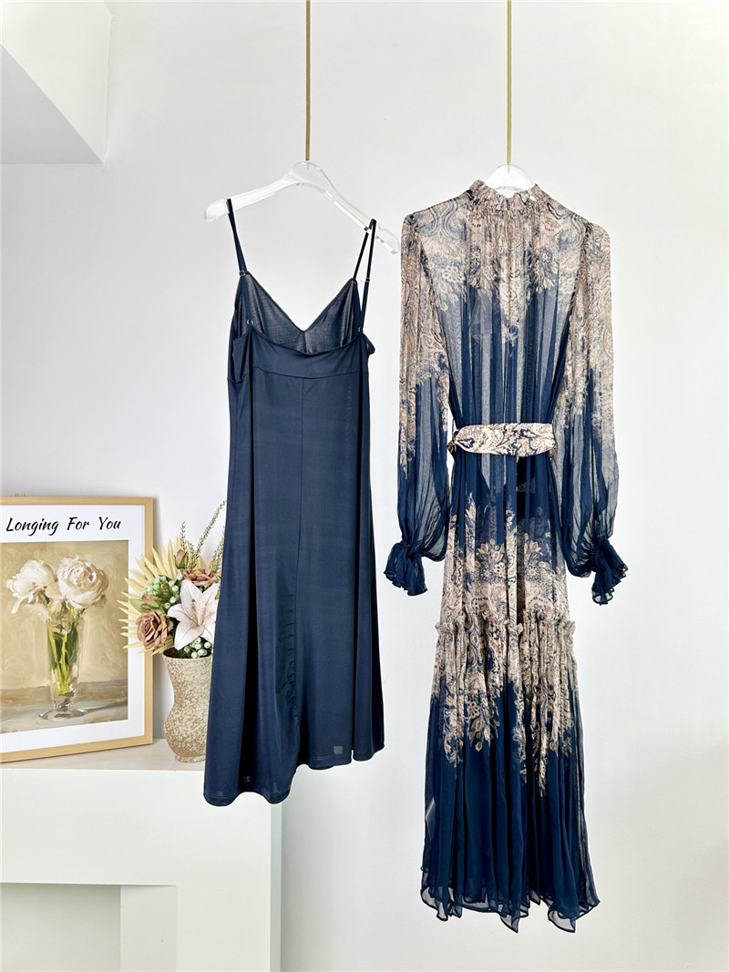 zimm high neck long sleeve midi dress replica designer clothes