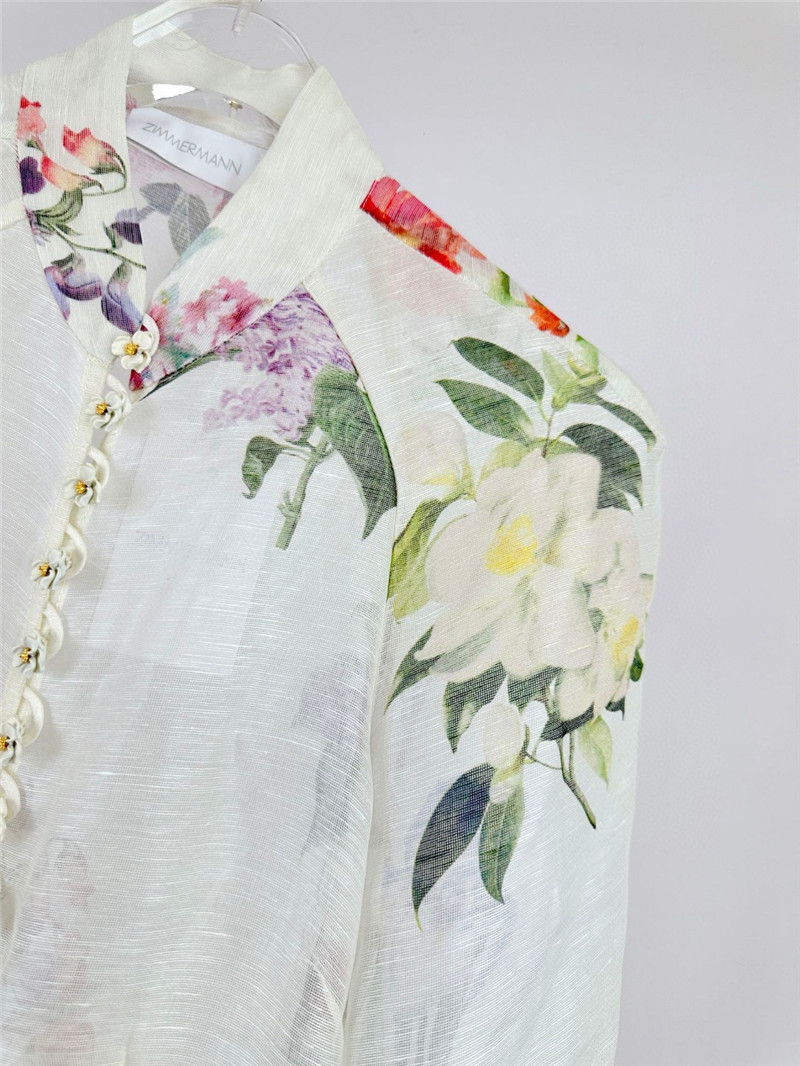 zimm high neck lantern sleeve women’s shirt tops replica clothes