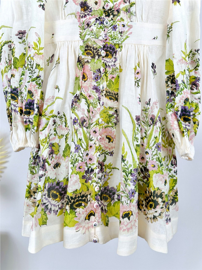 zimm deep V neck lantern sleeve mini dress replica clothing sites