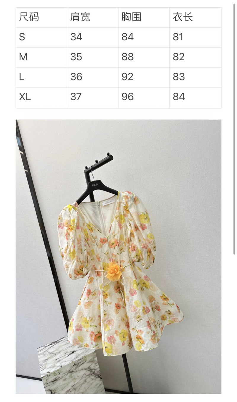 zimm linen print dress replica designer clothes