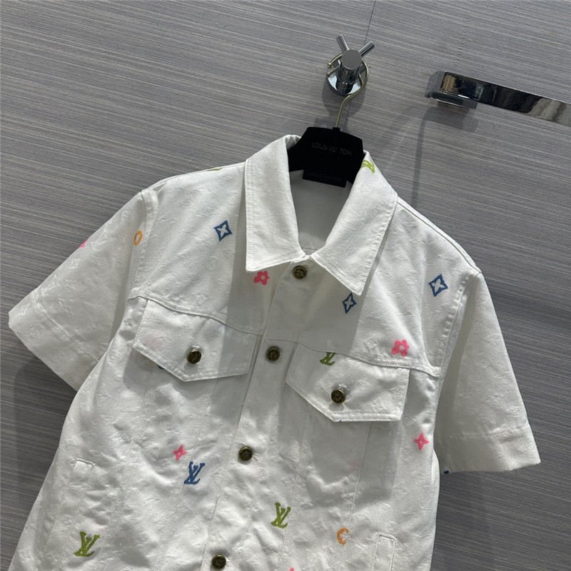 l0vis Vvtt0n lv denim short sleeve jacket replica clothes