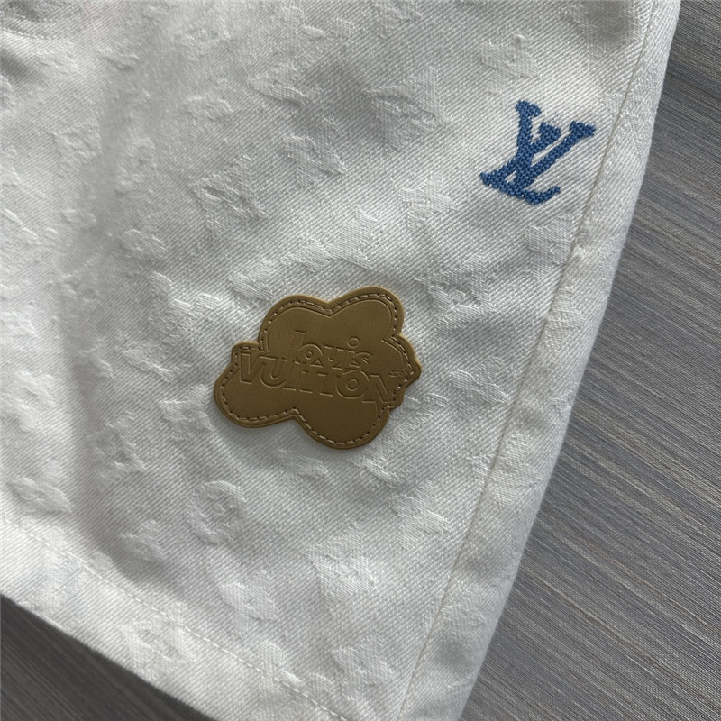 l0vis Vvtt0n lv white denim shorts replicas clothes