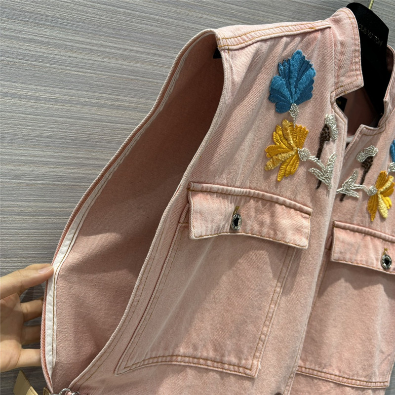 louis vuitton LV denim work vest jacket replica d&g clothing