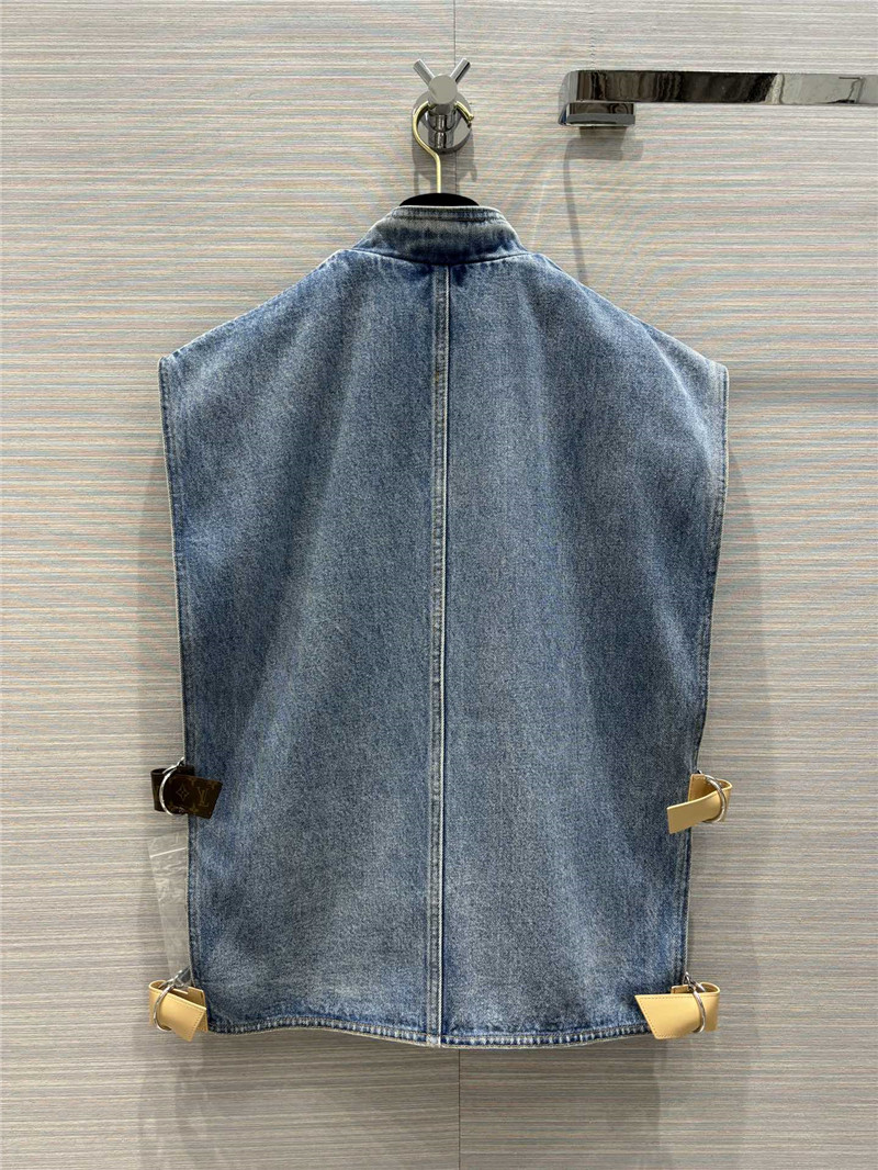 louis vuitton LV denim work vest jacket replica d&g clothing