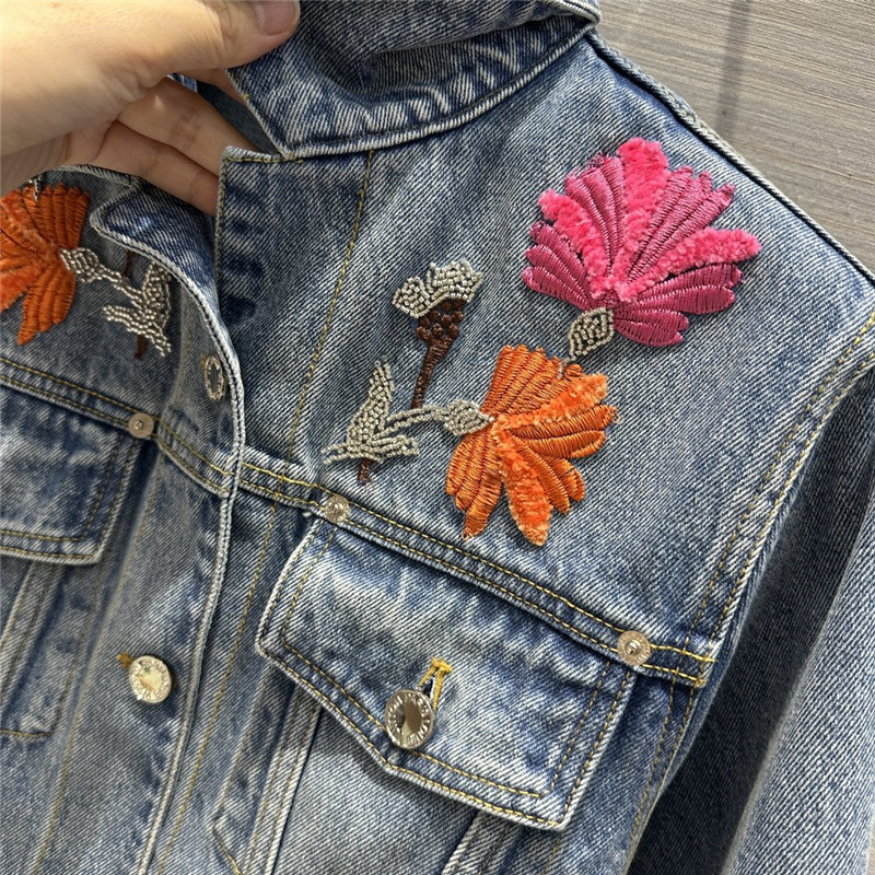 louis vuitton LV denim jacket short coat replica clothing