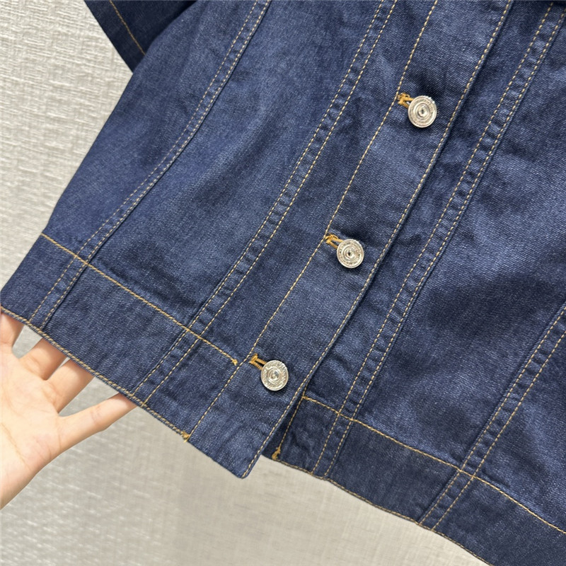 D10r denim short sleeve jacket replica d&g clothing