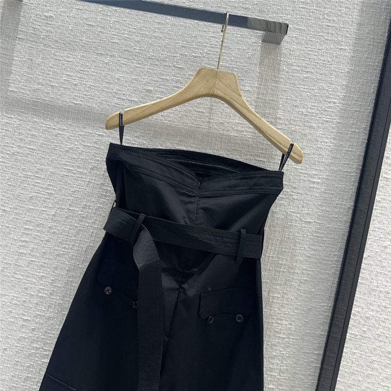 Y51 workwear style tube top jumpsuit replica clothing