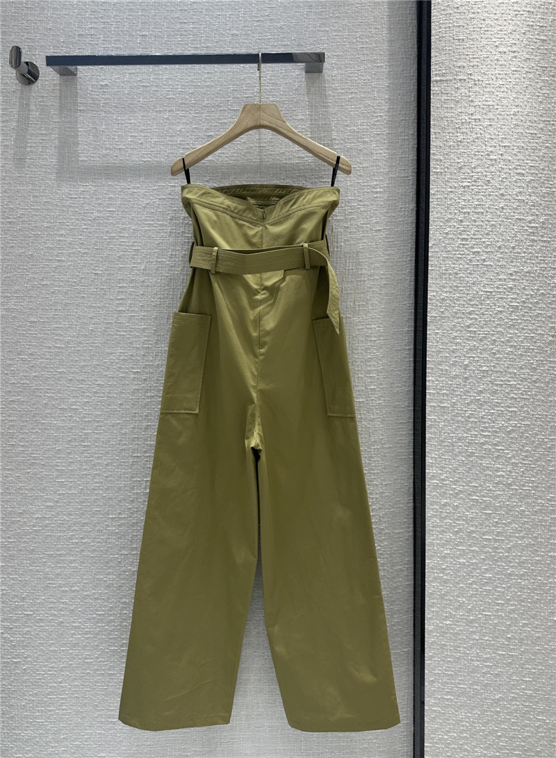 Y51 workwear style tube top jumpsuit replica clothing