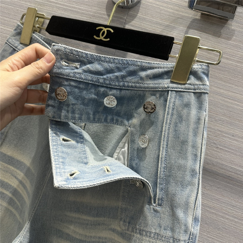 Ch**el high waist small straight jeans replica d&g clothing