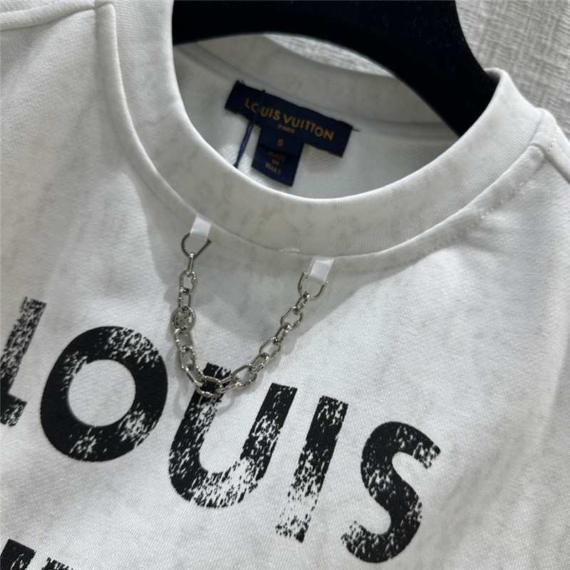 l0vis Vvtt0n lv distressed printed logo sports suit replica clothes