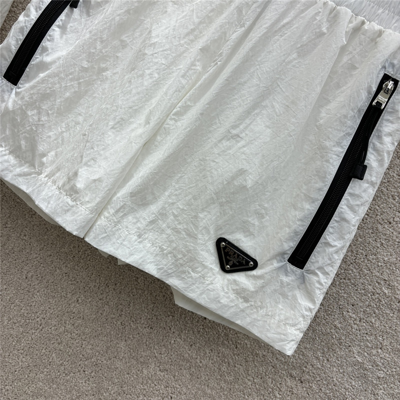 Pra*a contrast color sun protection casual suit replica clothing