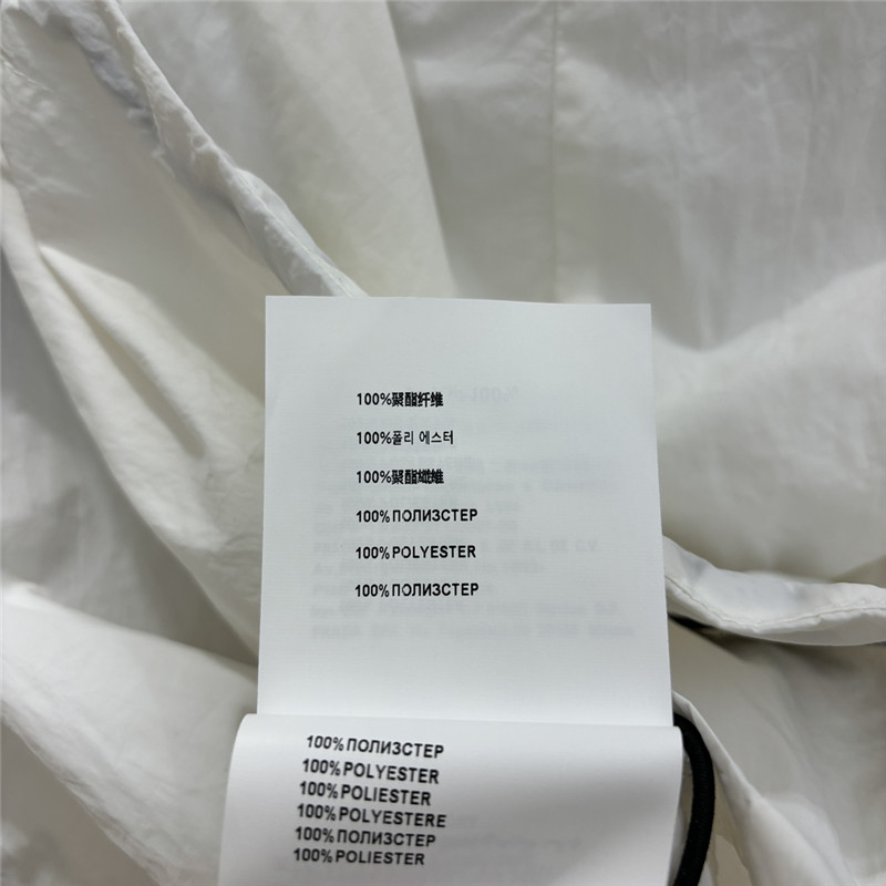 Pra*a contrast color sun protection casual suit replica clothing