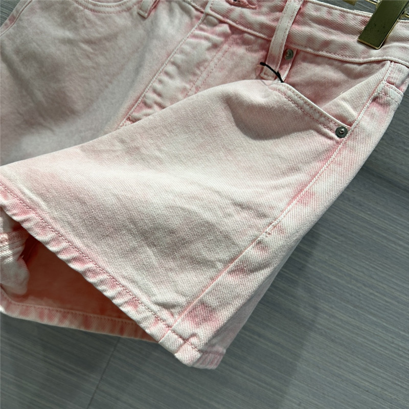 M1um1u straight denim shorts replica designer clothes