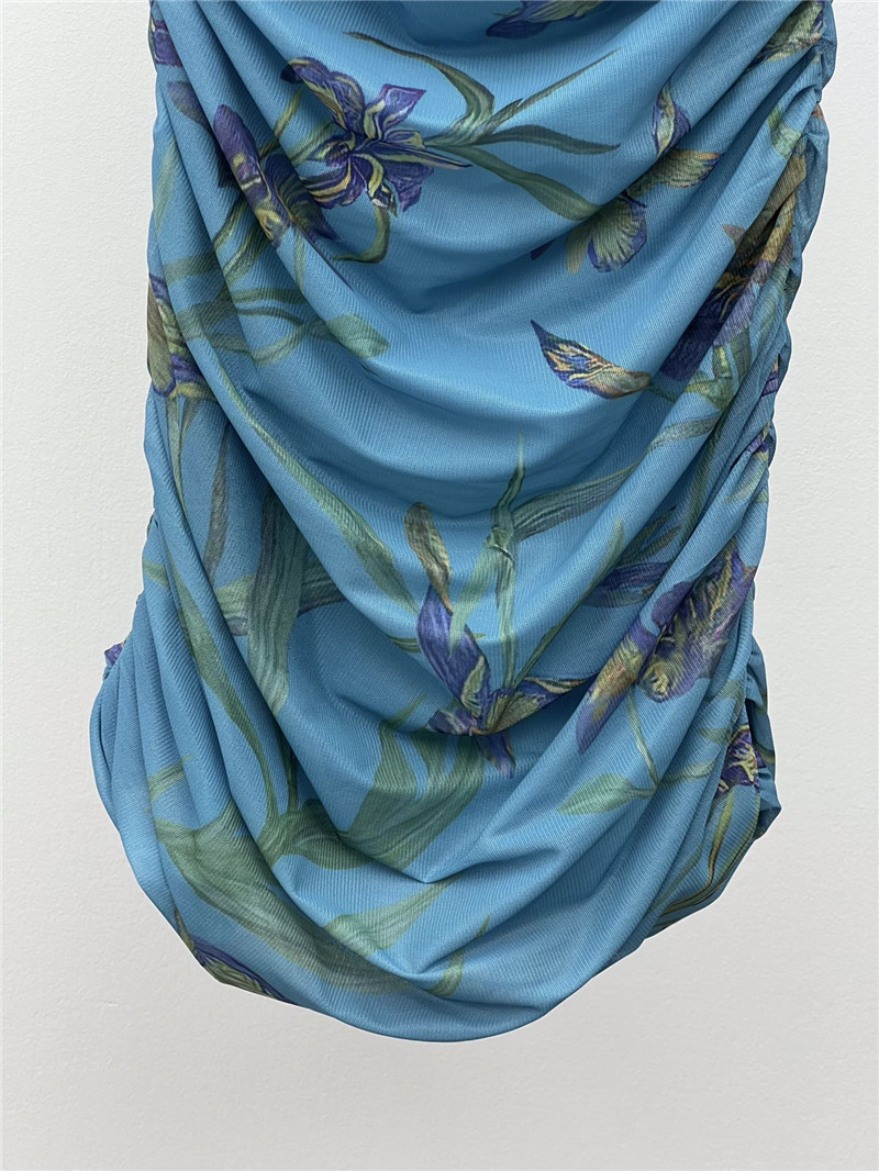 Y51 blue iris dress replica designer clothes