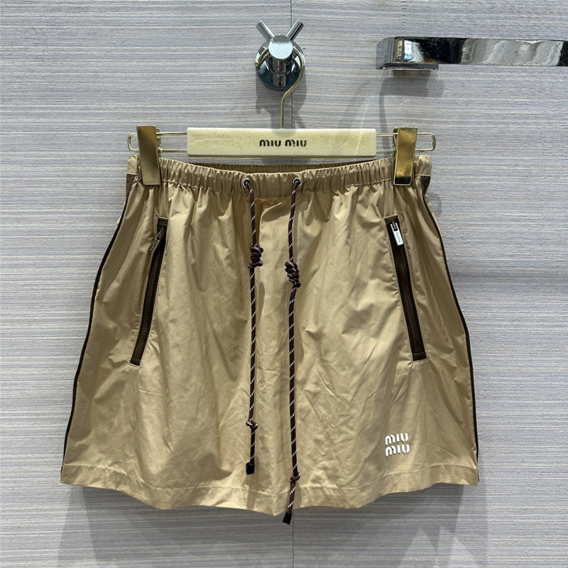 M1um1u silk sports style short skirt replica clothes