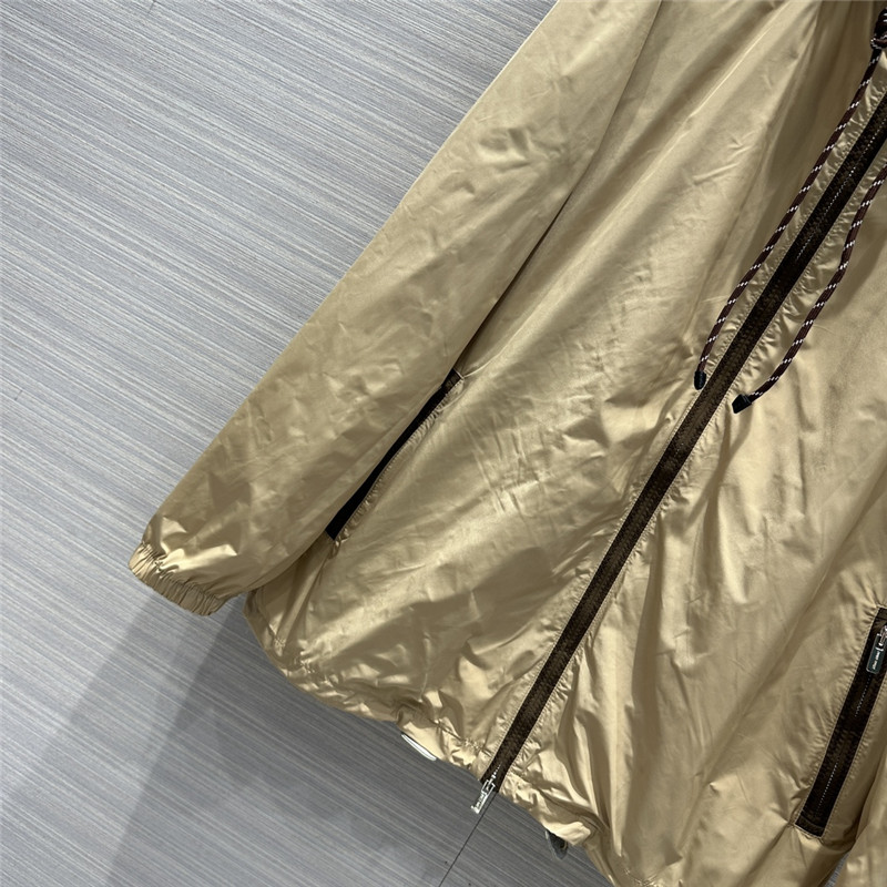 Miu Miu Logo Embroidered Technical Jacket