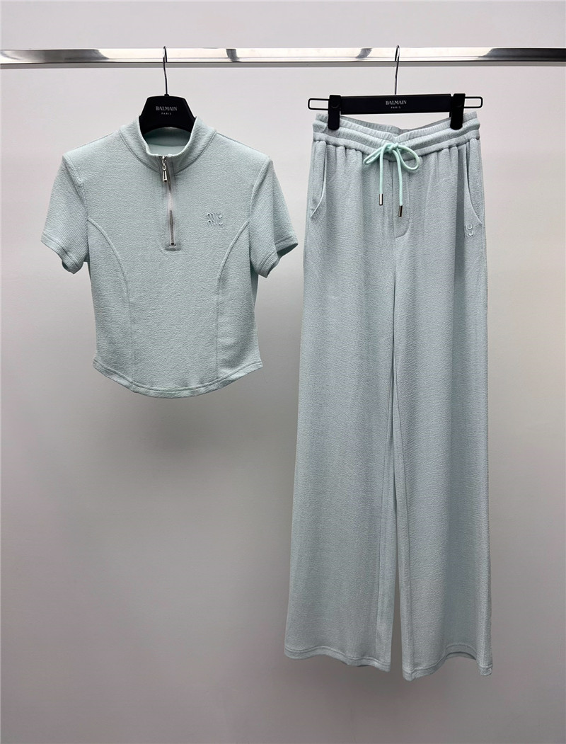 M1um1u embroidered letter set replica d&g clothing