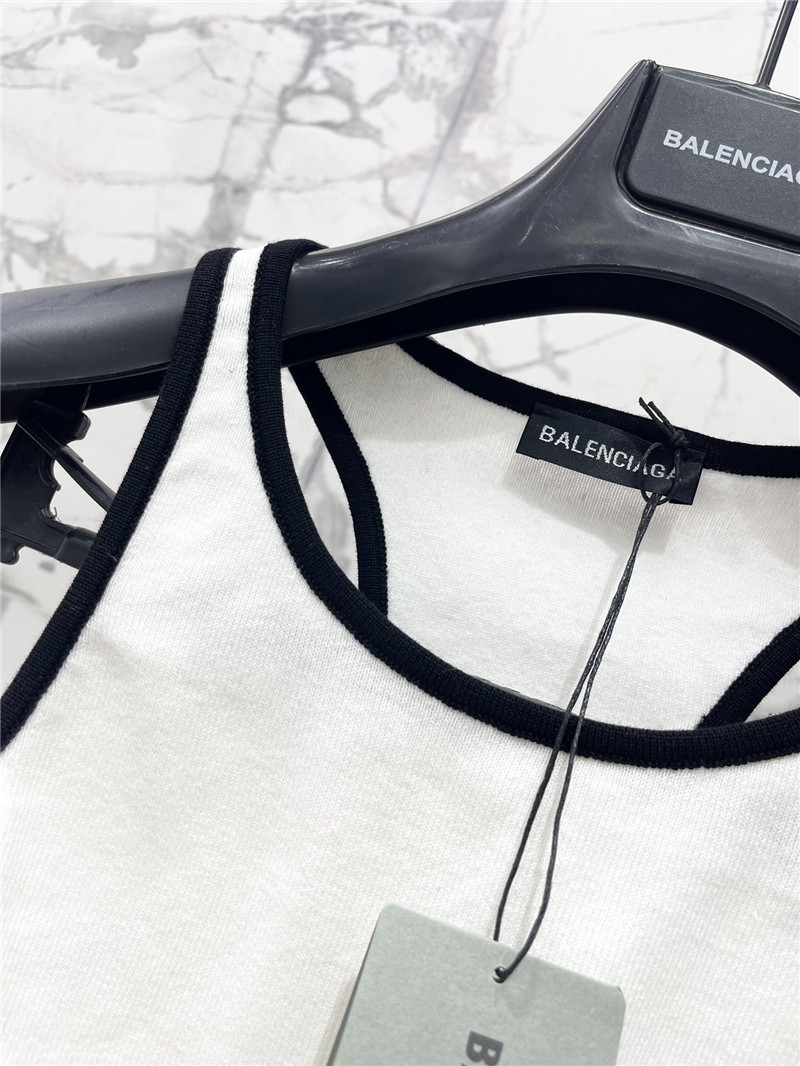 Ba1en*iaga letter jacquard sports vest replica clothing